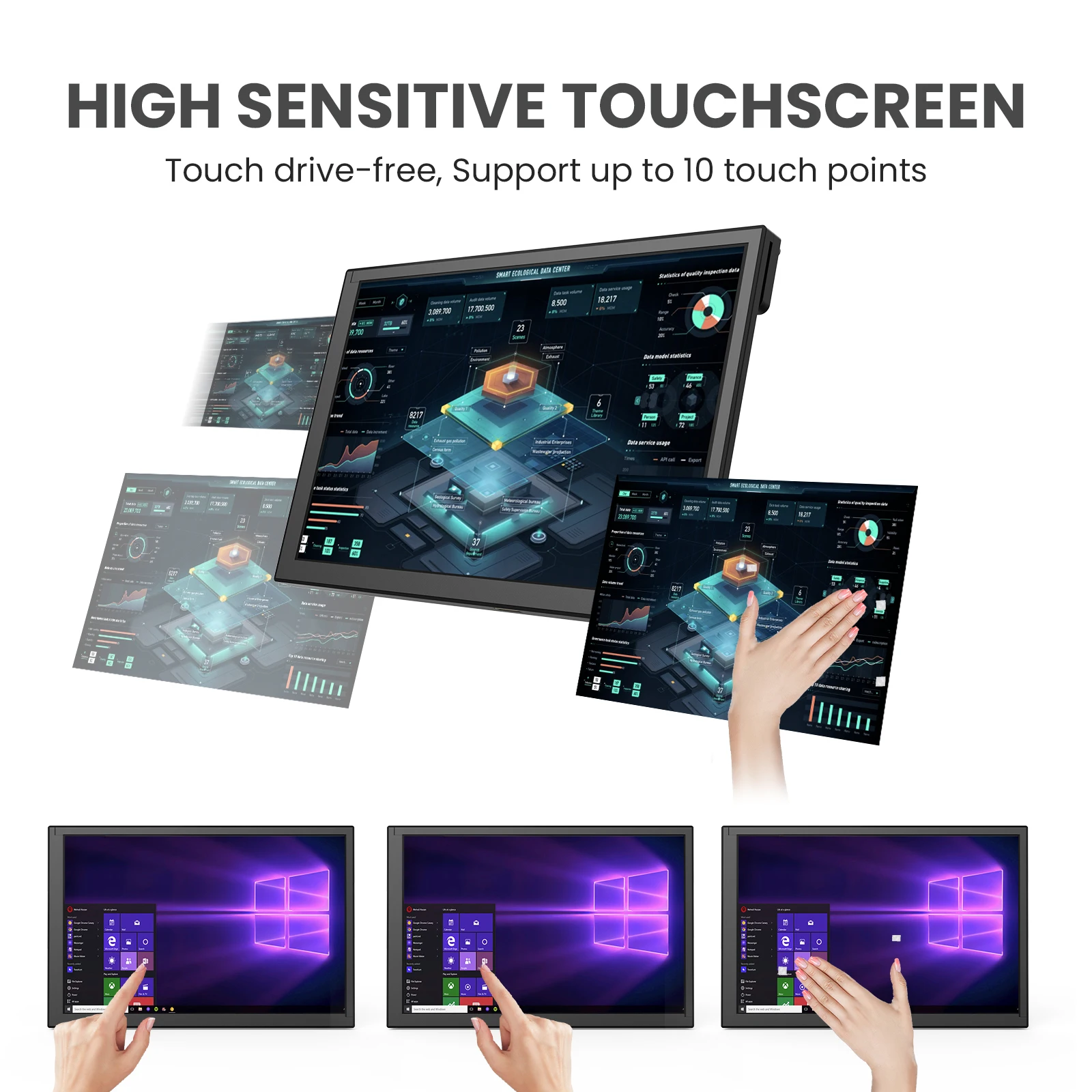 HDR layar sentuh portabel 1280 - Raspberry Pi 10.1 Inch Capacitive Touch Screen Ips ulasan dan harga