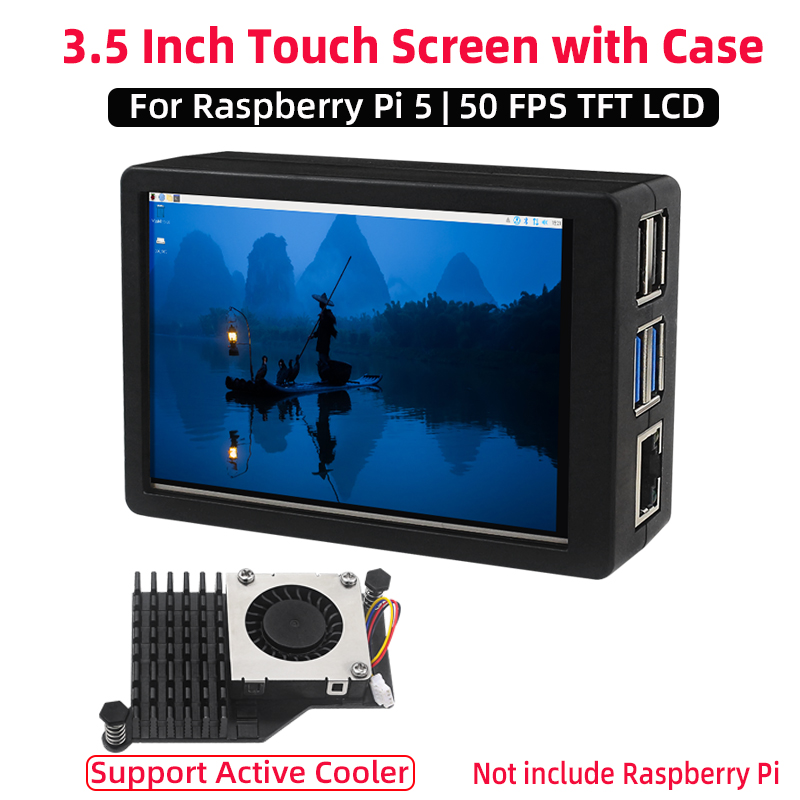 Layar Sentuh 3.5 Inci 50Hz FPS - Argon One V3 M.2 Nvme Case ulasan dan harga